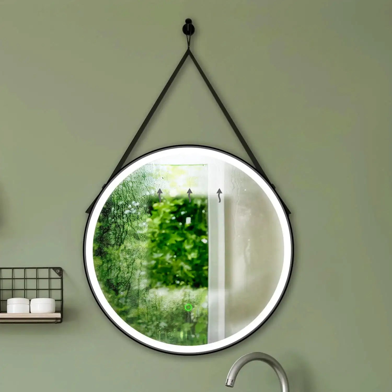 Belt Round LED Bathroom Mirror