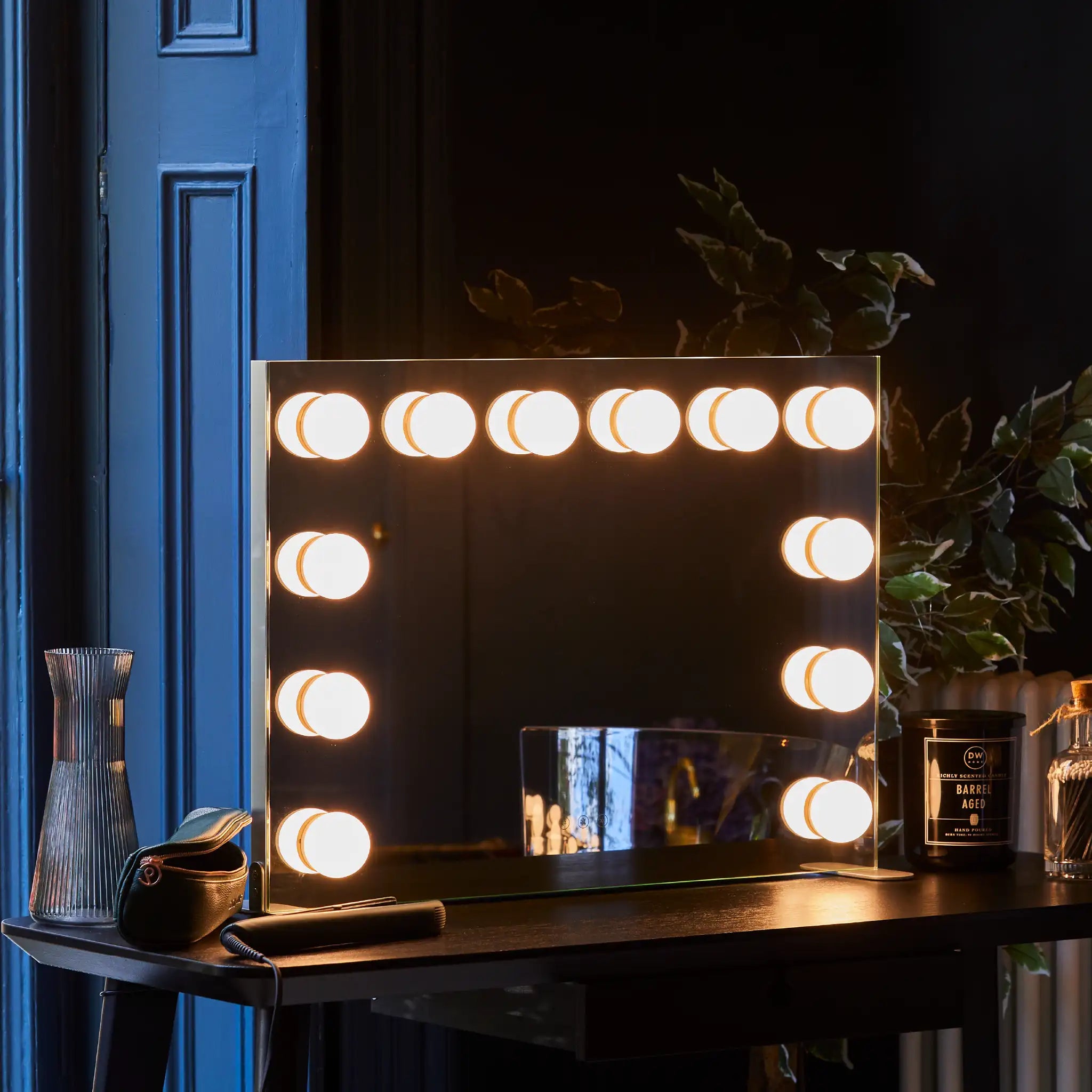 Billie Hollywood Mirror with LED Lights #size_700mm-x-500mm