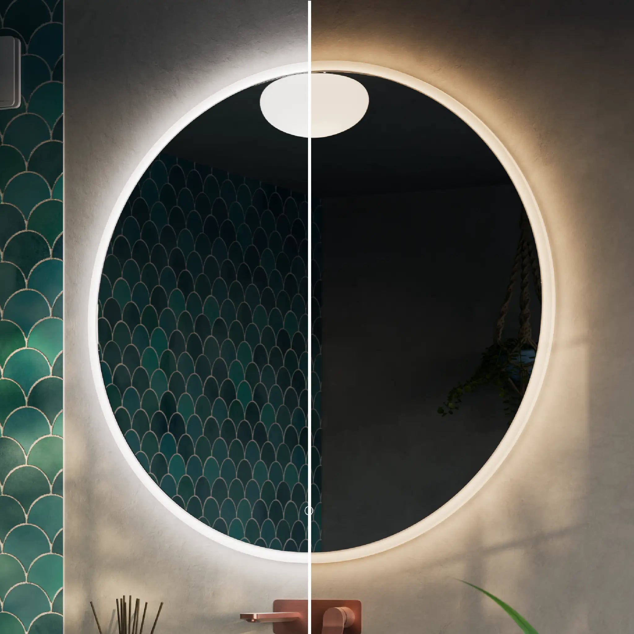 Clarity Round LED Bathroom Mirror #size_1000mm