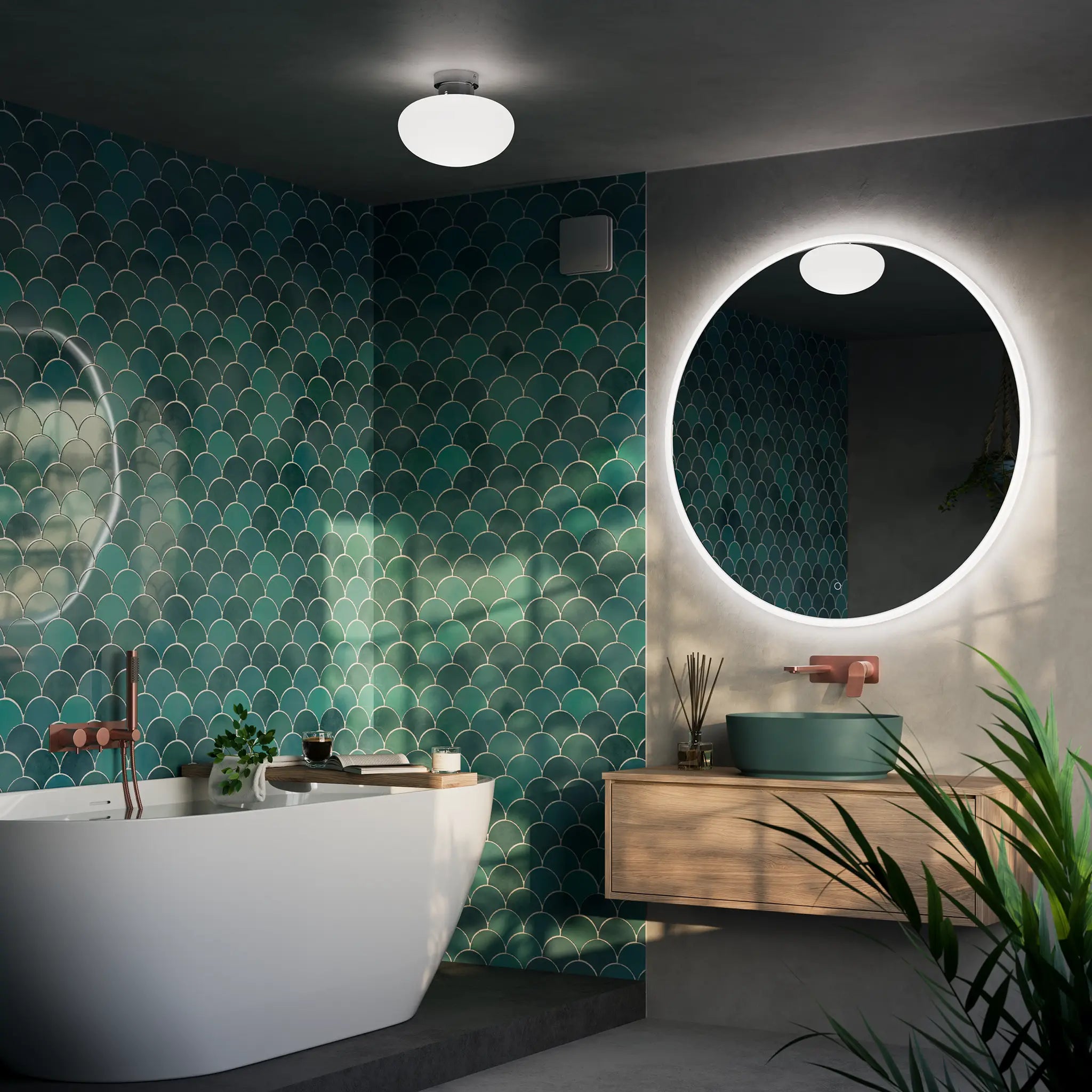 Clarity Round LED Bathroom Mirror #size_1000mm