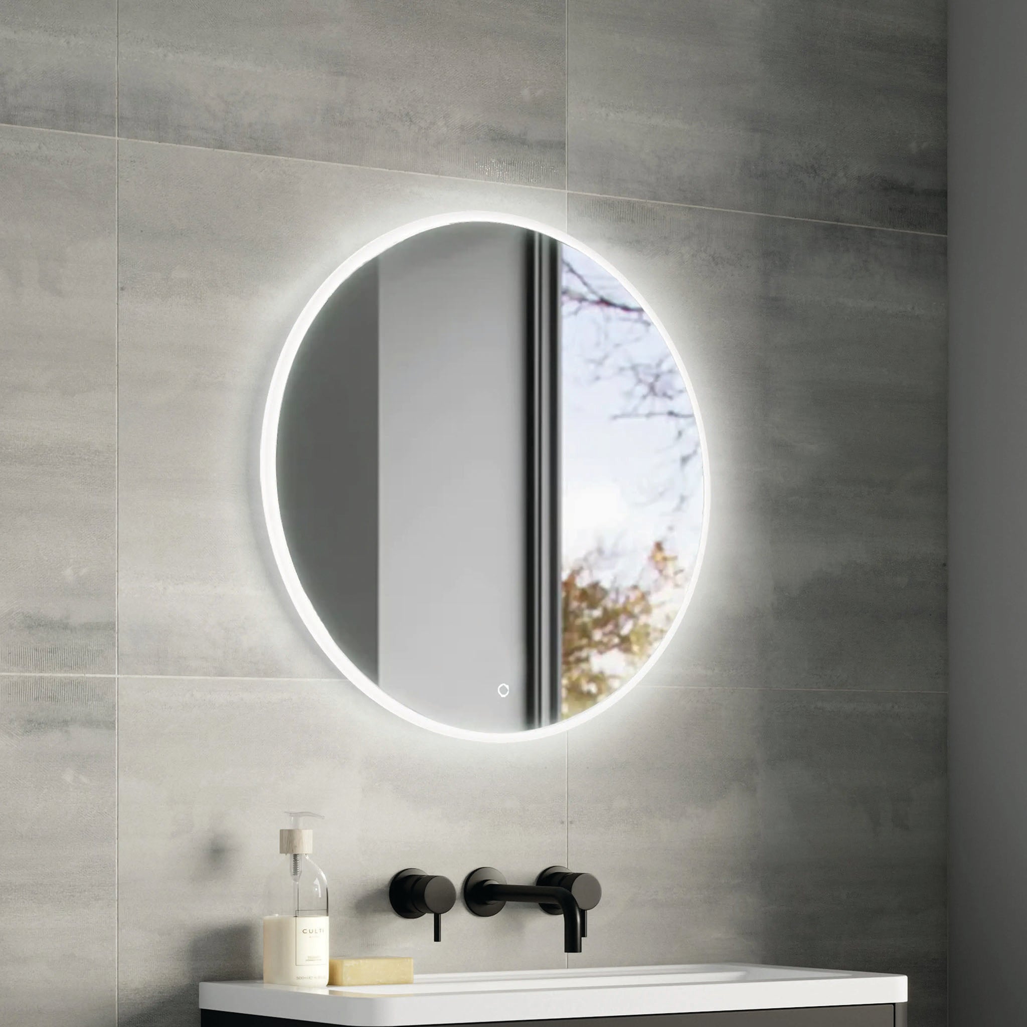 Clarity Round LED Bathroom Mirror #size_600mm