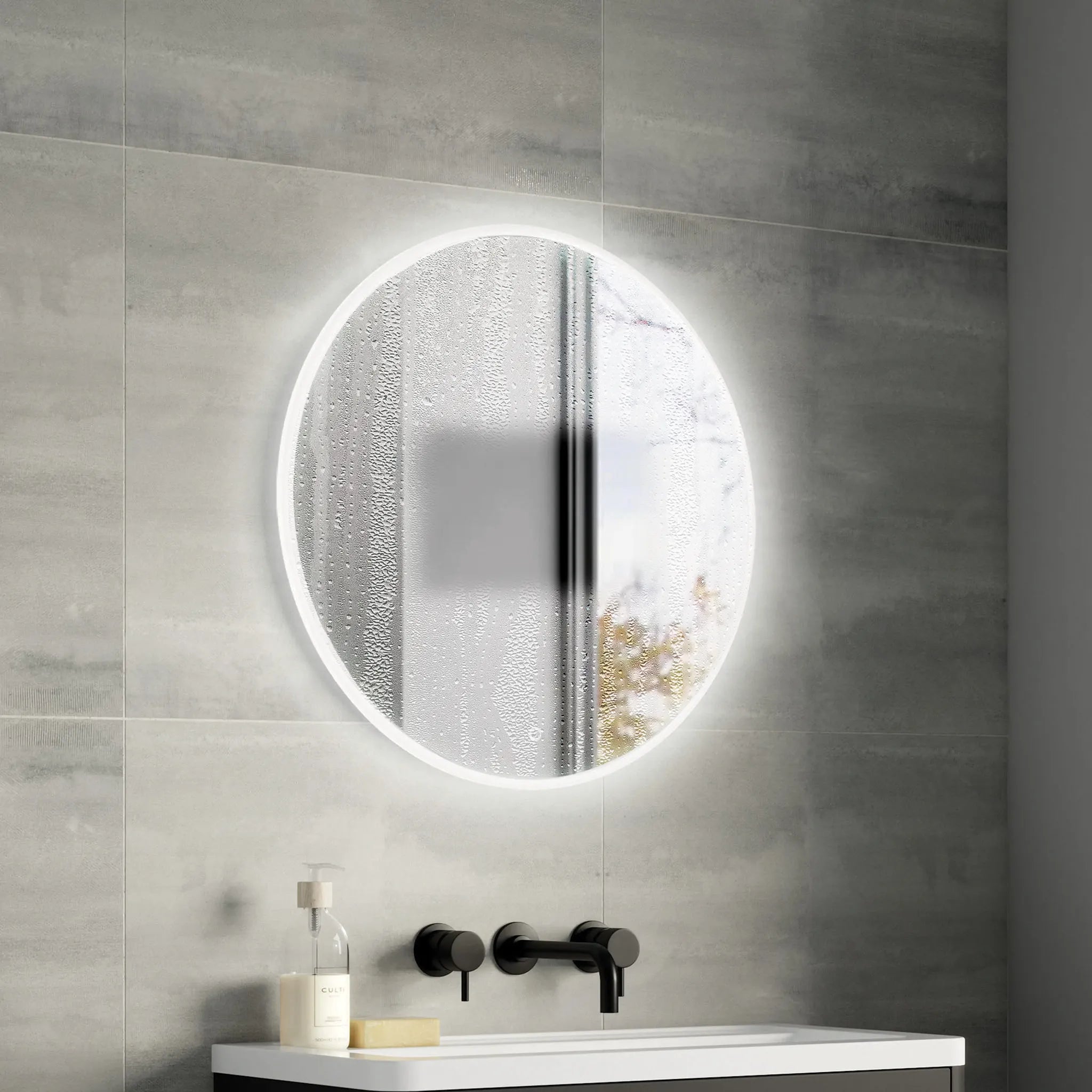 Clarity Round LED Bathroom Mirror #size_600mm