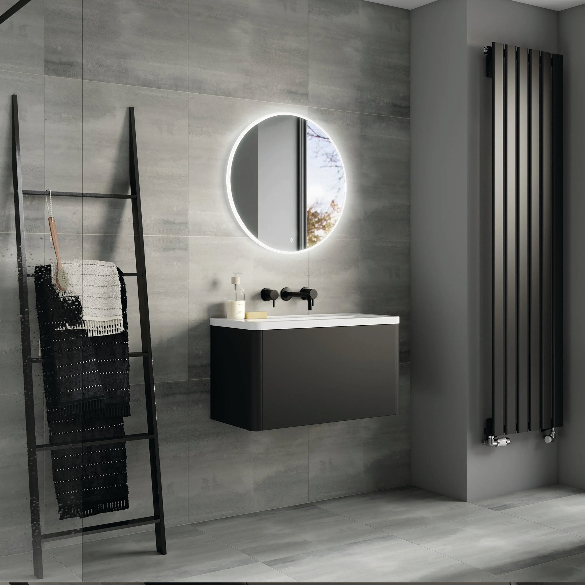 Clarity Round LED Bathroom Mirror #size_600mm