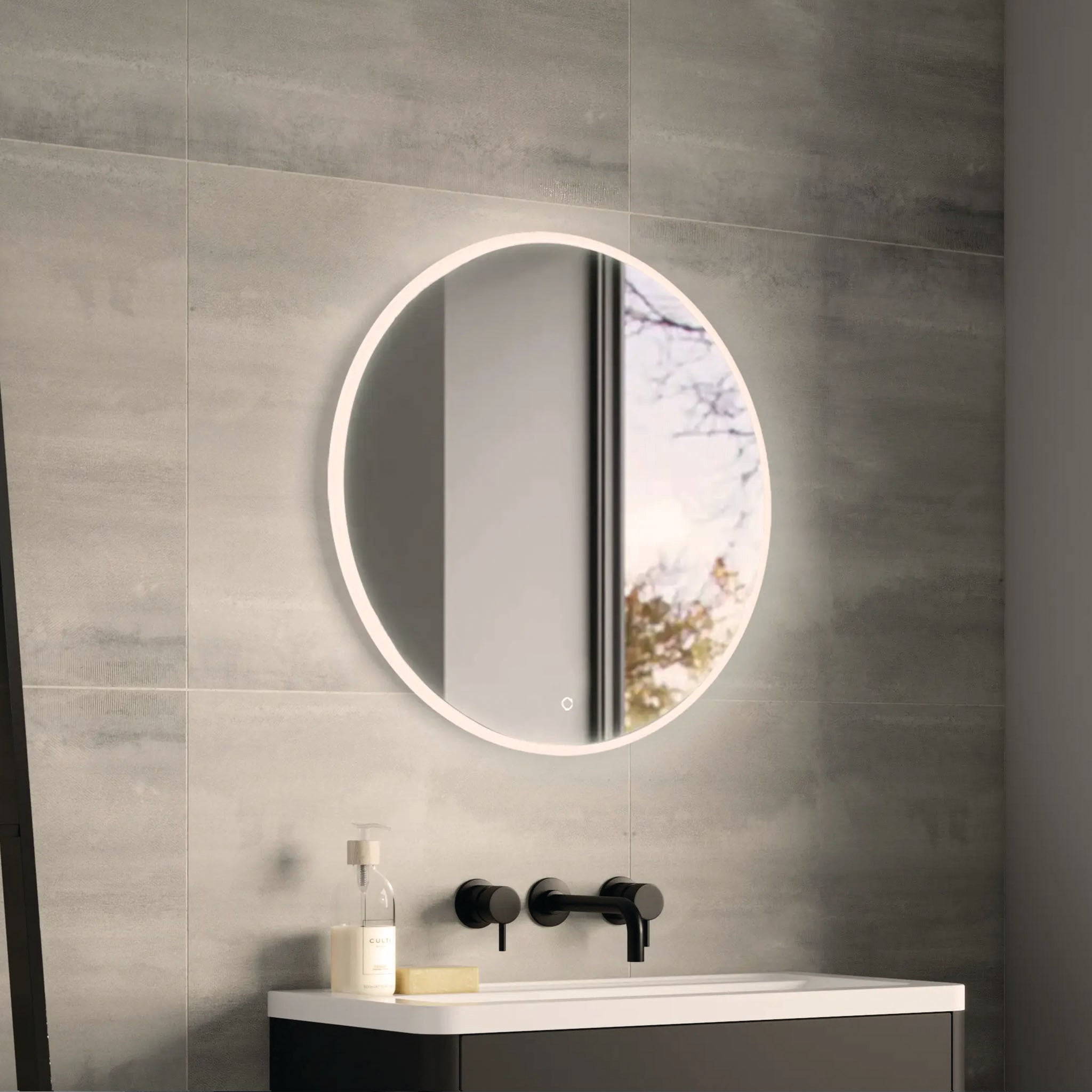 Clarity Round LED Bathroom Mirror #size_600mm