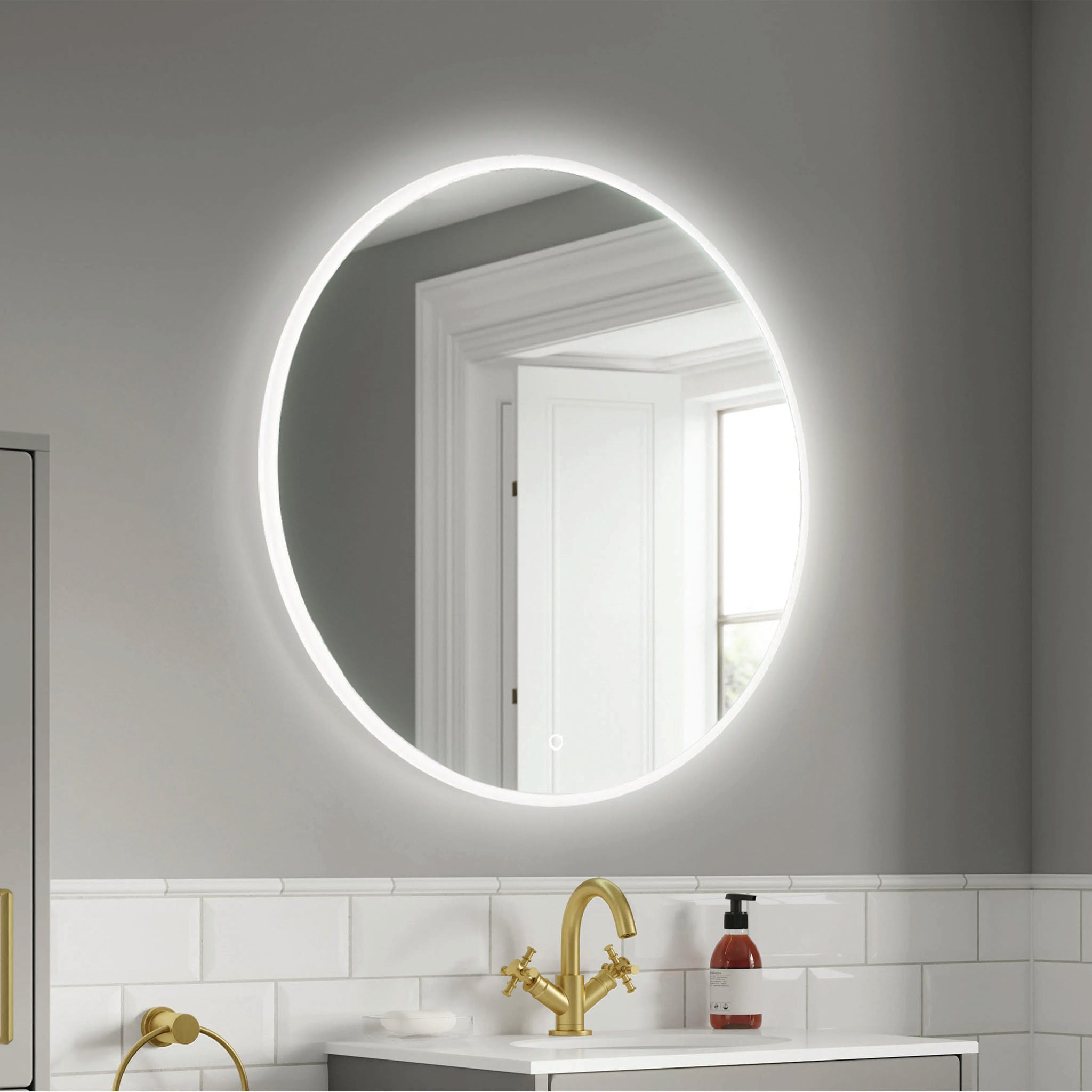 Clarity Round LED Bathroom Mirror #size_800mm