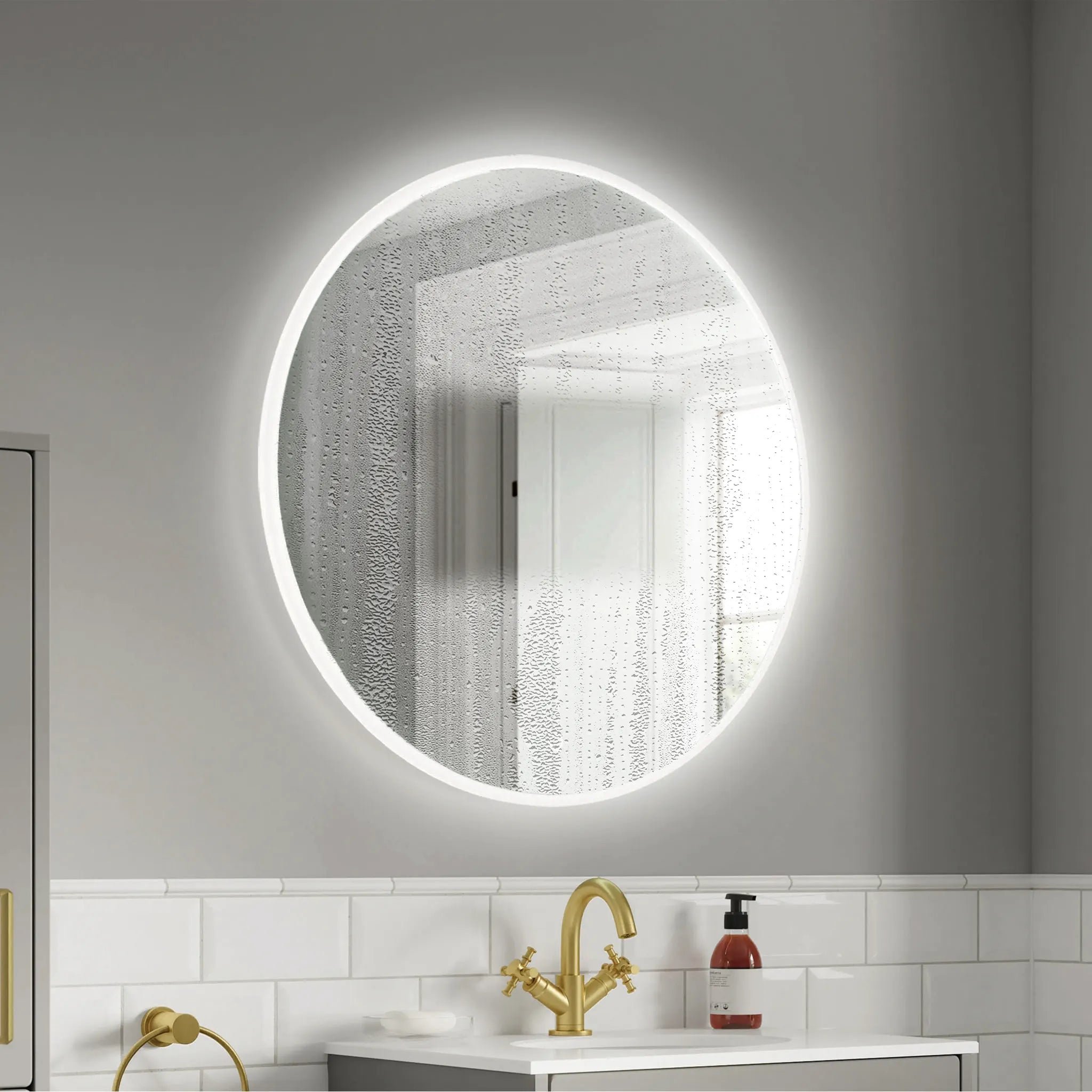 Clarity Round LED Bathroom Mirror #size_800mm