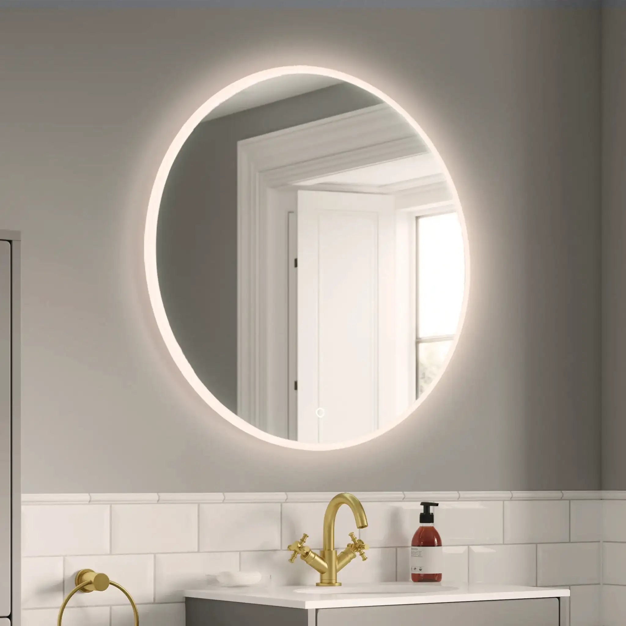 Clarity Round LED Bathroom Mirror #size_800mm