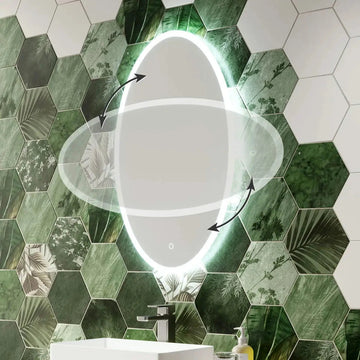 Clarity Oval LED Bathroom Mirror