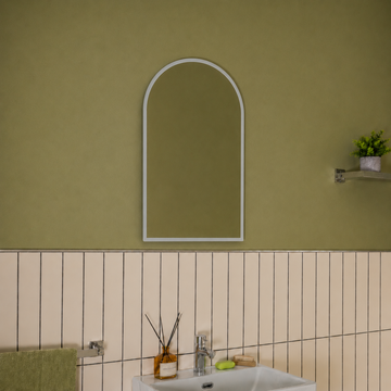 Cypress Arch Battery LED Bathroom Mirror 600 x 400mm