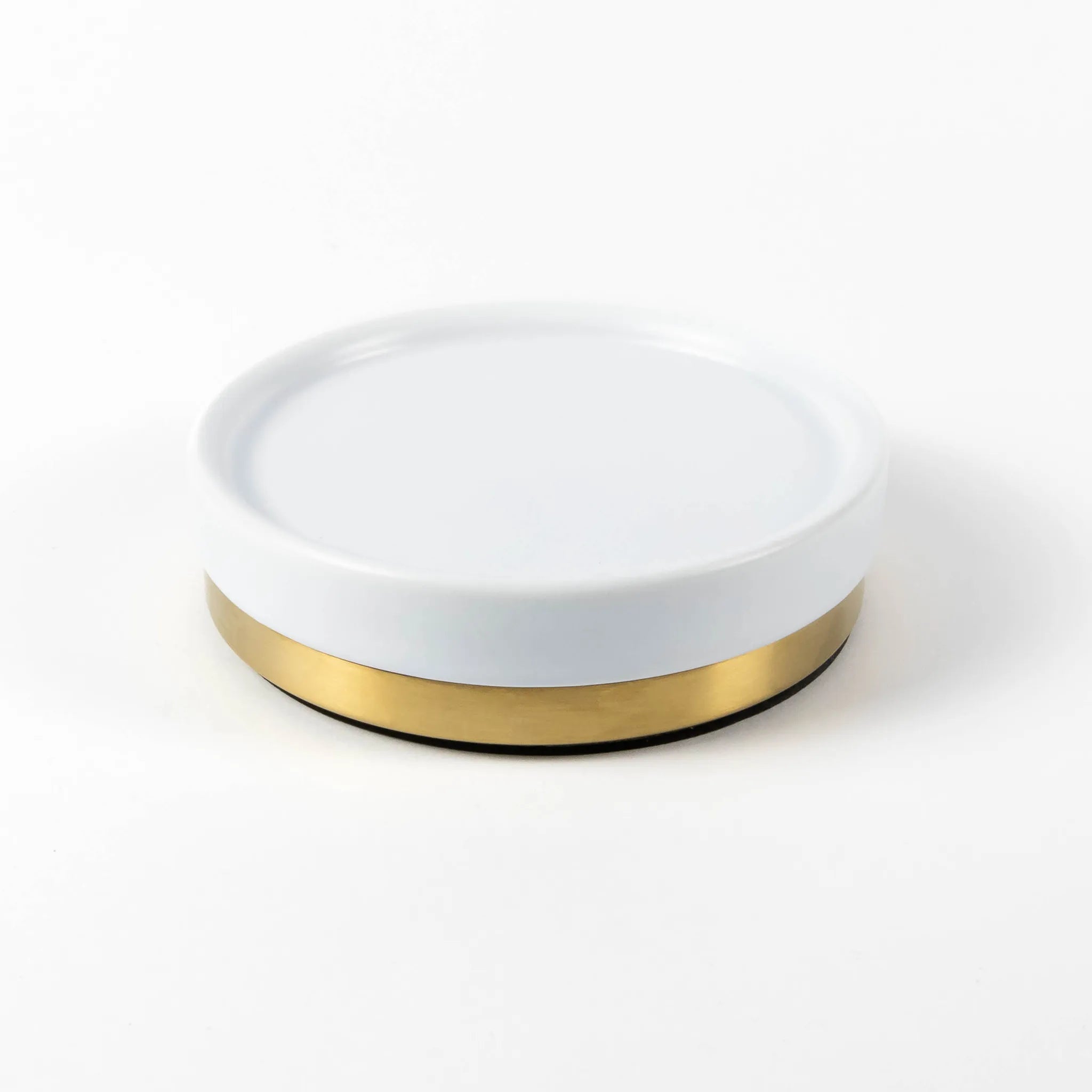 Elemental Round Soap Dish #colour_brass