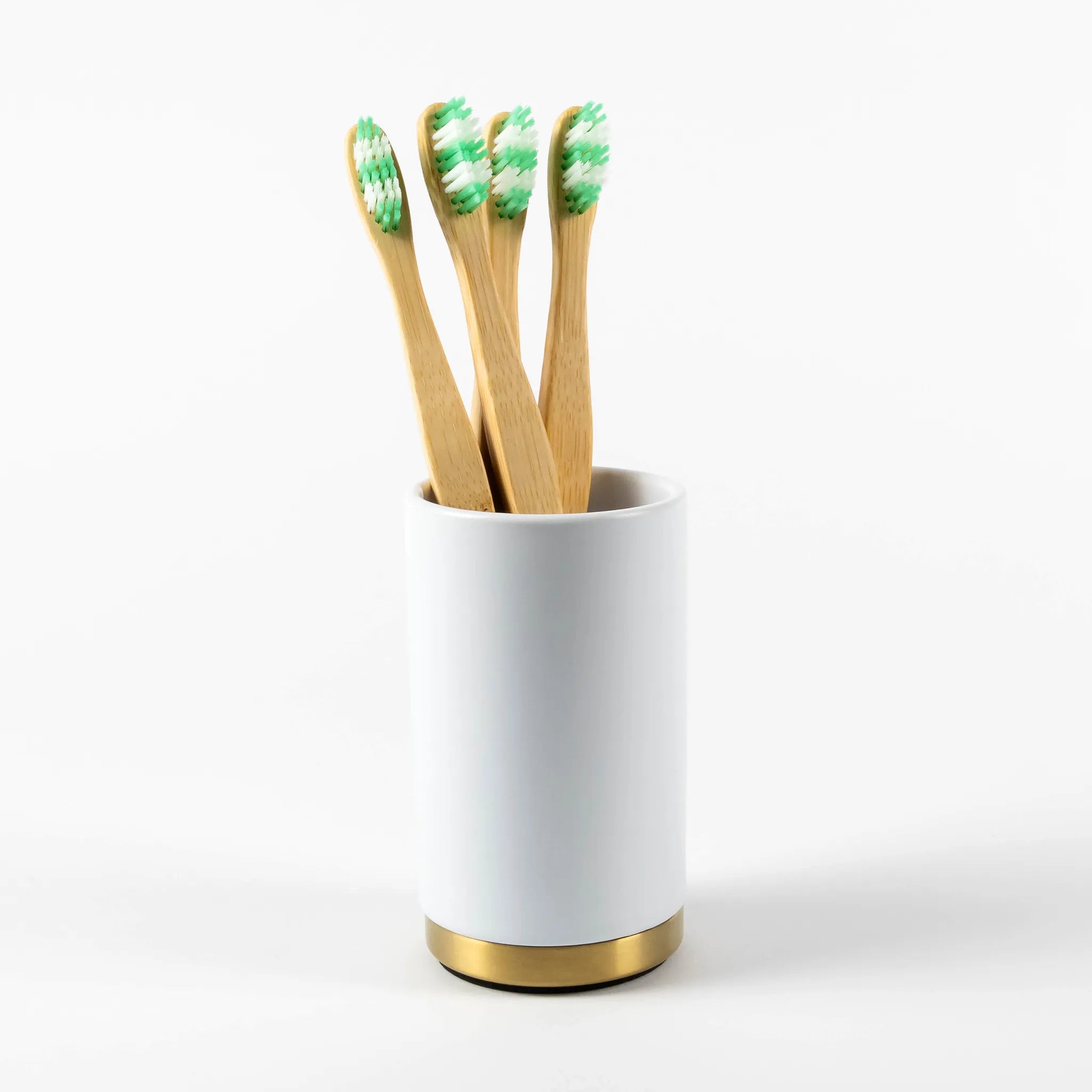 Elemental Round Toothbrush Holder #colour_brass