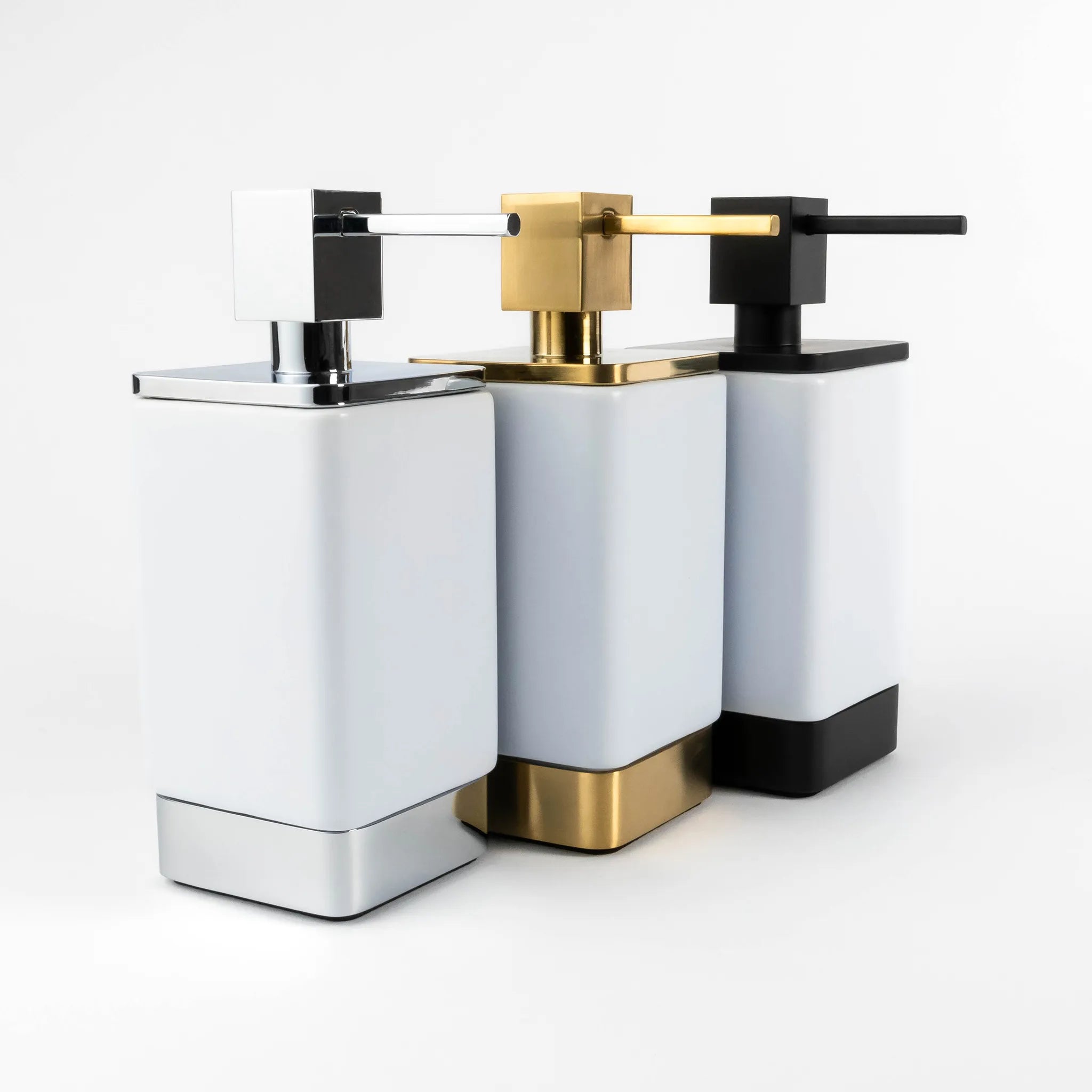 Elemental Square Soap Dispenser #colour_brass