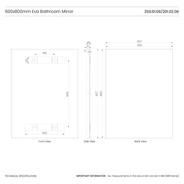Eva Deep Frame Mirror #colour_brass