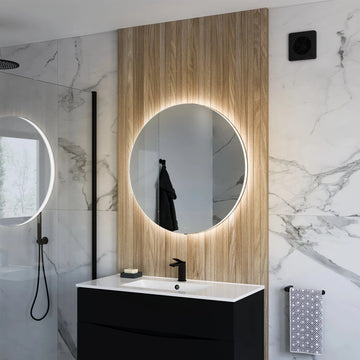 Halo Round LED Bathroom Mirror #size_1000mm