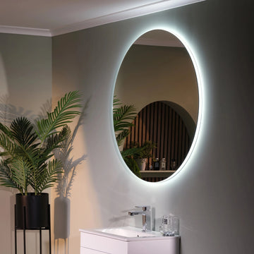 Halo Round LED Bathroom Mirror #size_1000mm