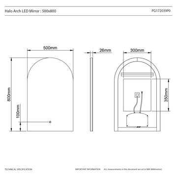 Halo Arch LED Bathroom Mirror