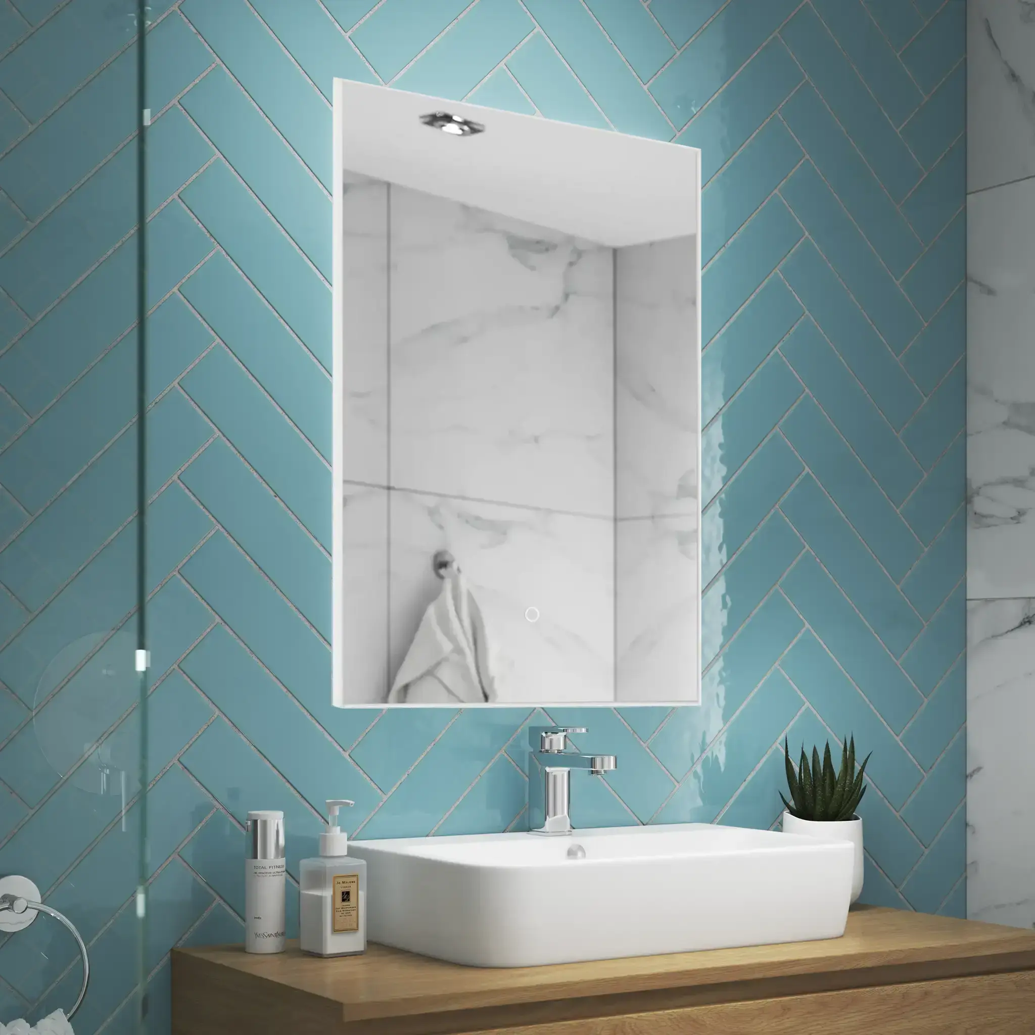 Haze LED Bathroom Mirror #size_600mm-x-800mm