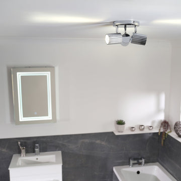 Hila Trio Cluster Ceiling Light #colour_chrome