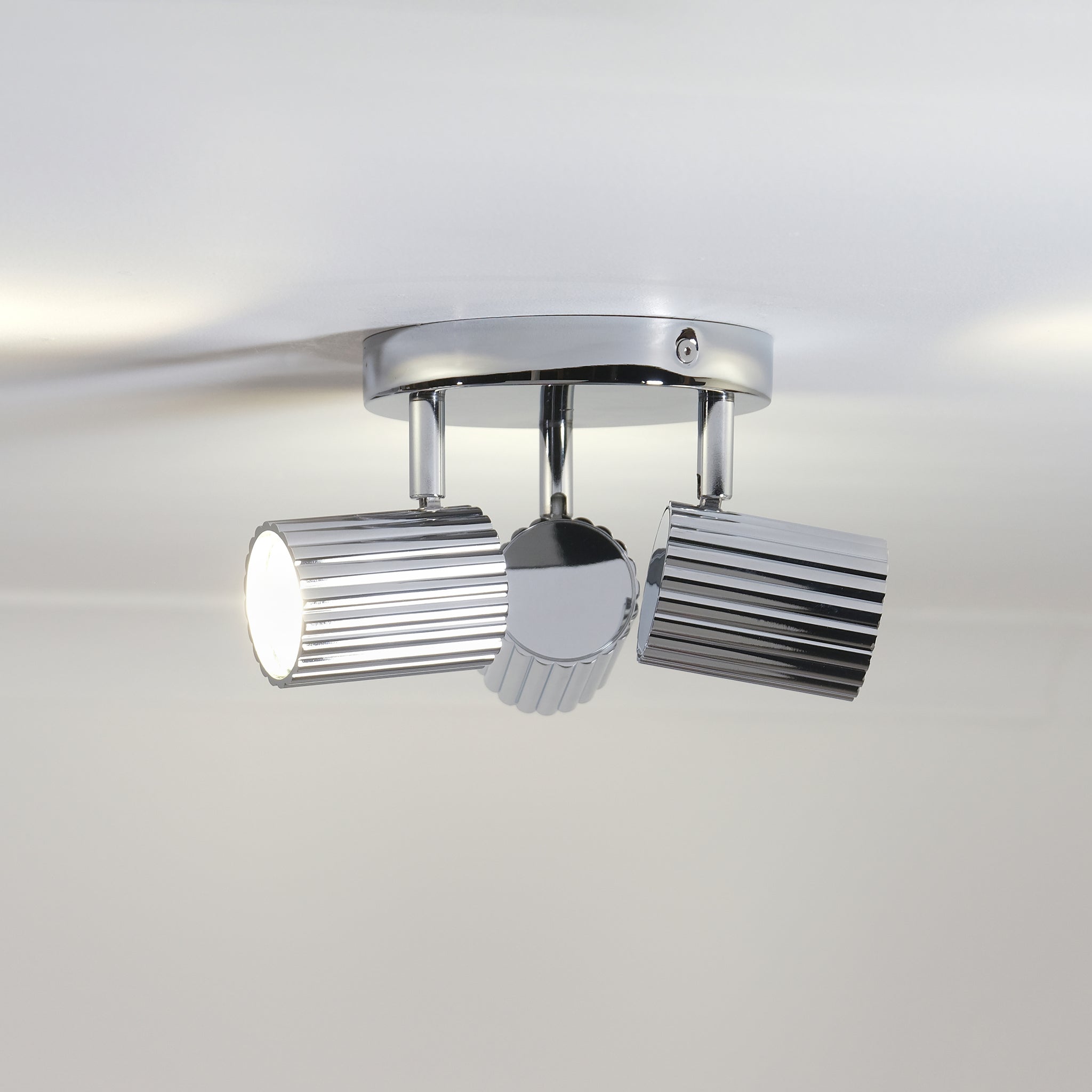 Hila Trio Cluster Ceiling Light #colour_chrome