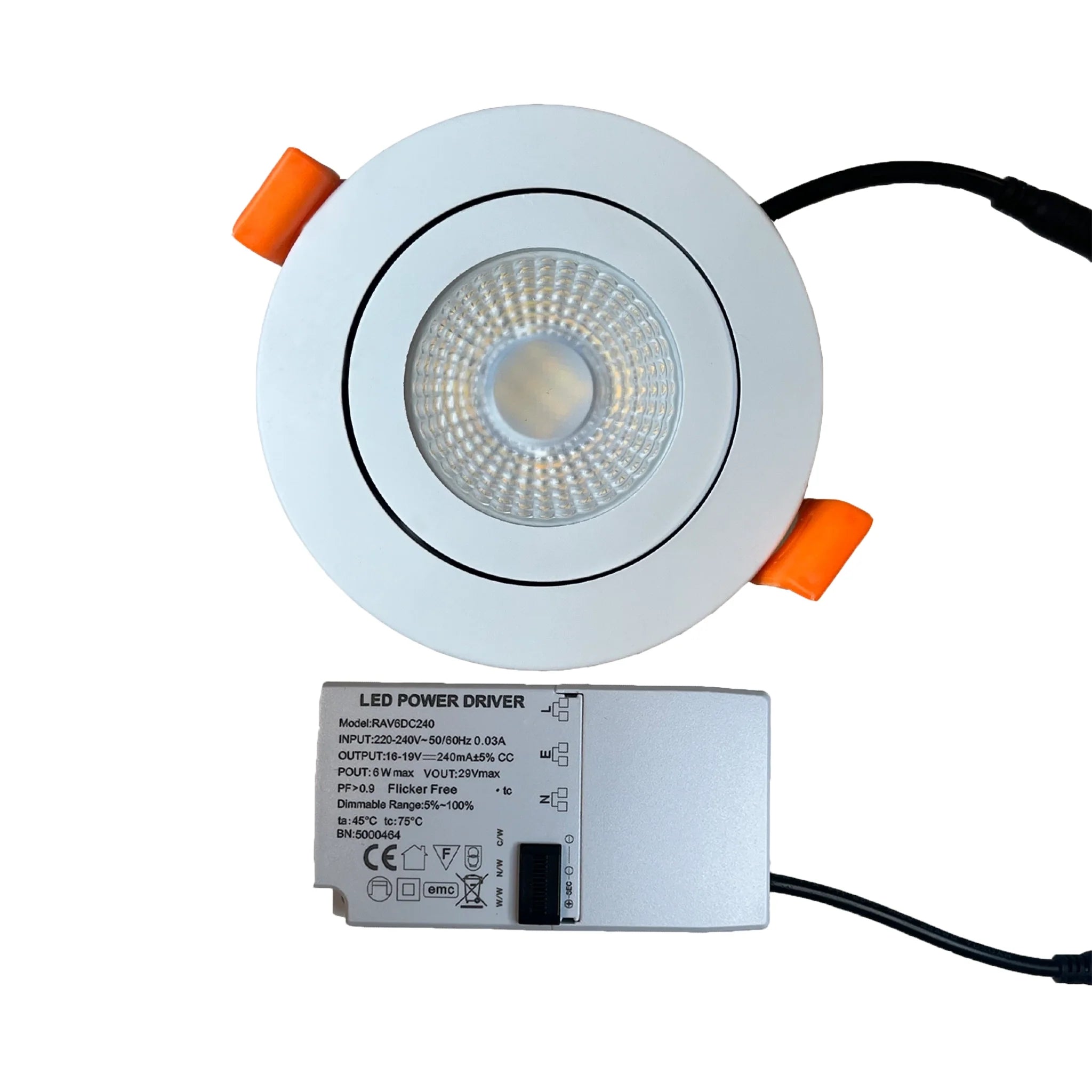 Iris Tiltable IP65 Downlight #colour_white