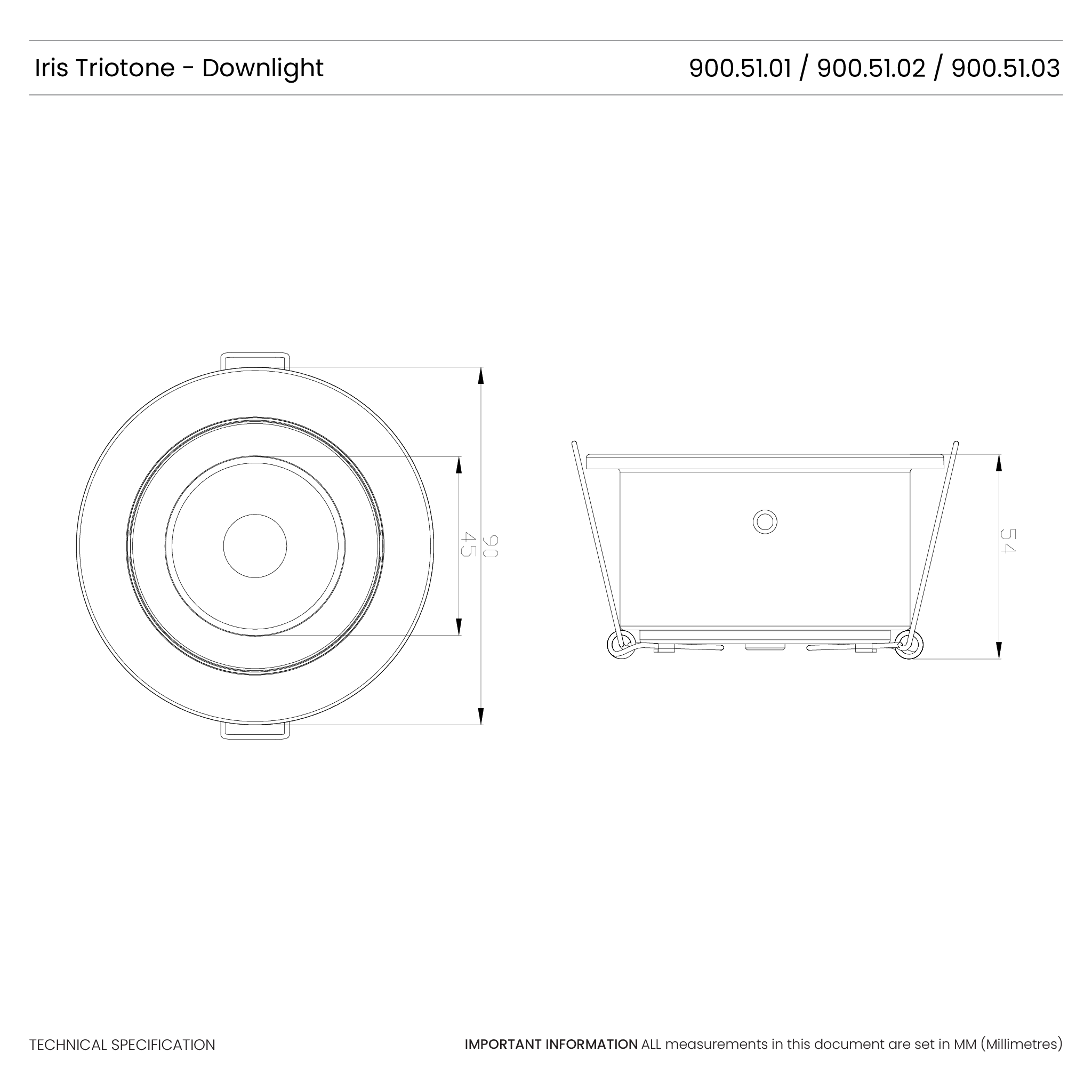 Iris Tiltable IP65 Downlight #colour_white