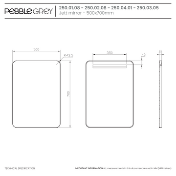 Jett Slim Frame Mirror