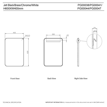 Jett Slim Frame Mirror #colour_white