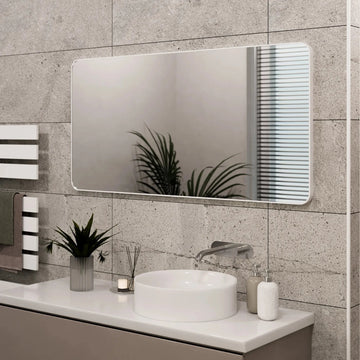 Jett Slim Frame Mirror #colour_white