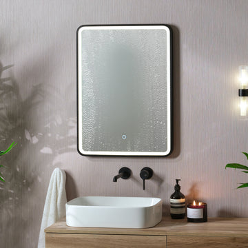 Kali Rectangle LED Illuminated Mirror #colour_black