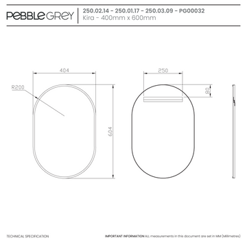 Kira Pill-Shaped Mirror