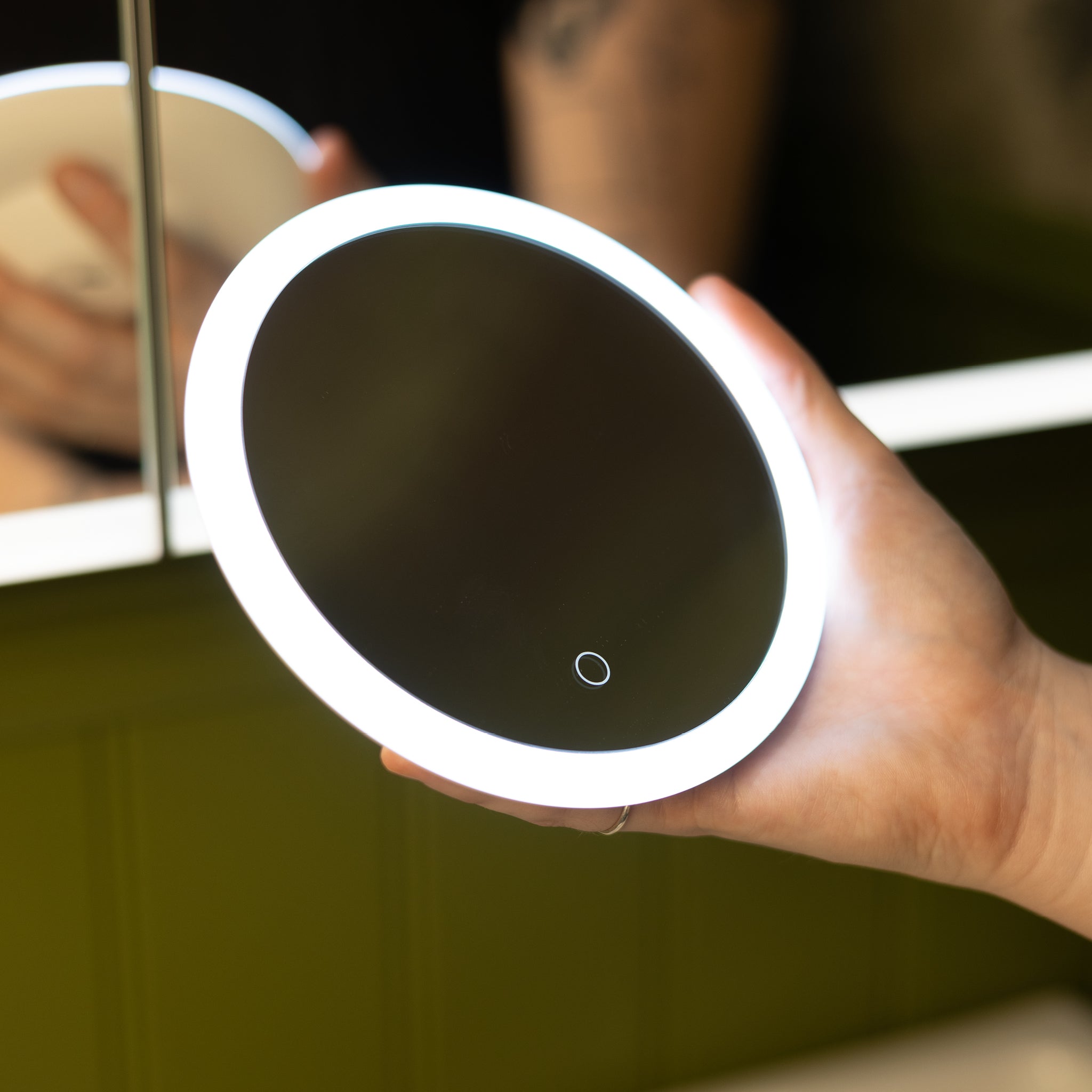 LED Round Magnifying Makeup Mirror 150mm