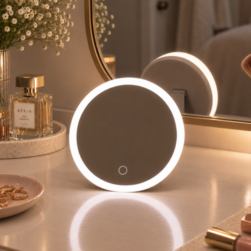 LED Round Magnifying Makeup Mirror 150mm