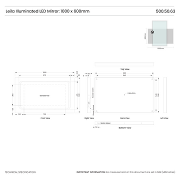 Leila LED Bathroom Mirror