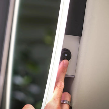 Verve Pill-Shaped Rechargeable Battery LED Mirror