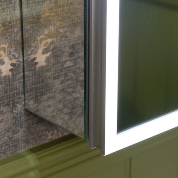 Luma Single Door LED Recessed Bathroom Mirror Cabinet 500 x 700mm