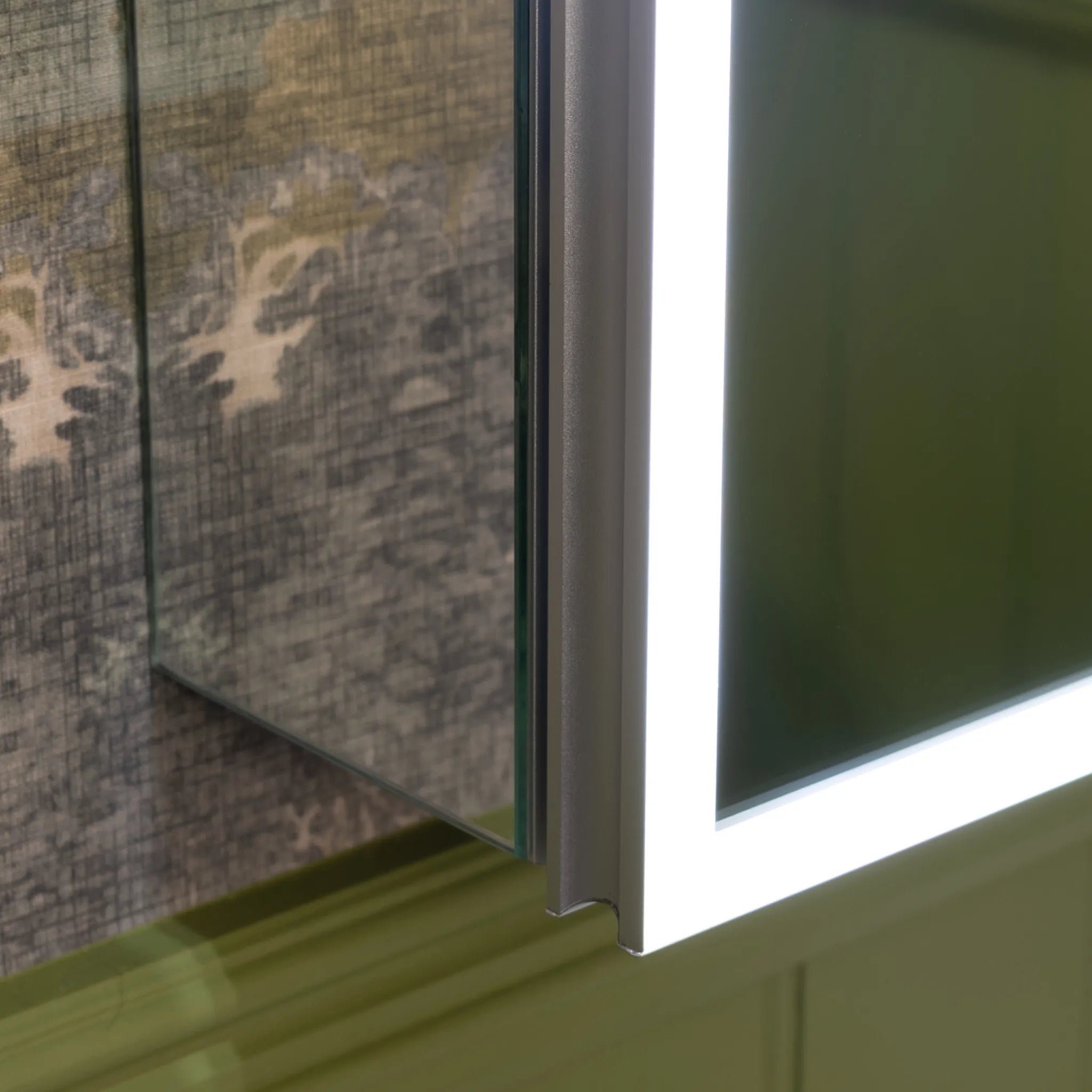 Luma Double Door LED Recessed Bathroom Mirror Cabinet 600 x 700mm