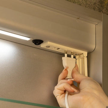 Luma Single Door LED Recessed Bathroom Mirror Cabinet 500 x 700mm