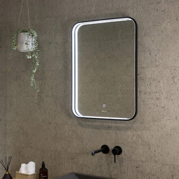 Luna LED Bathroom Mirror #colour_black