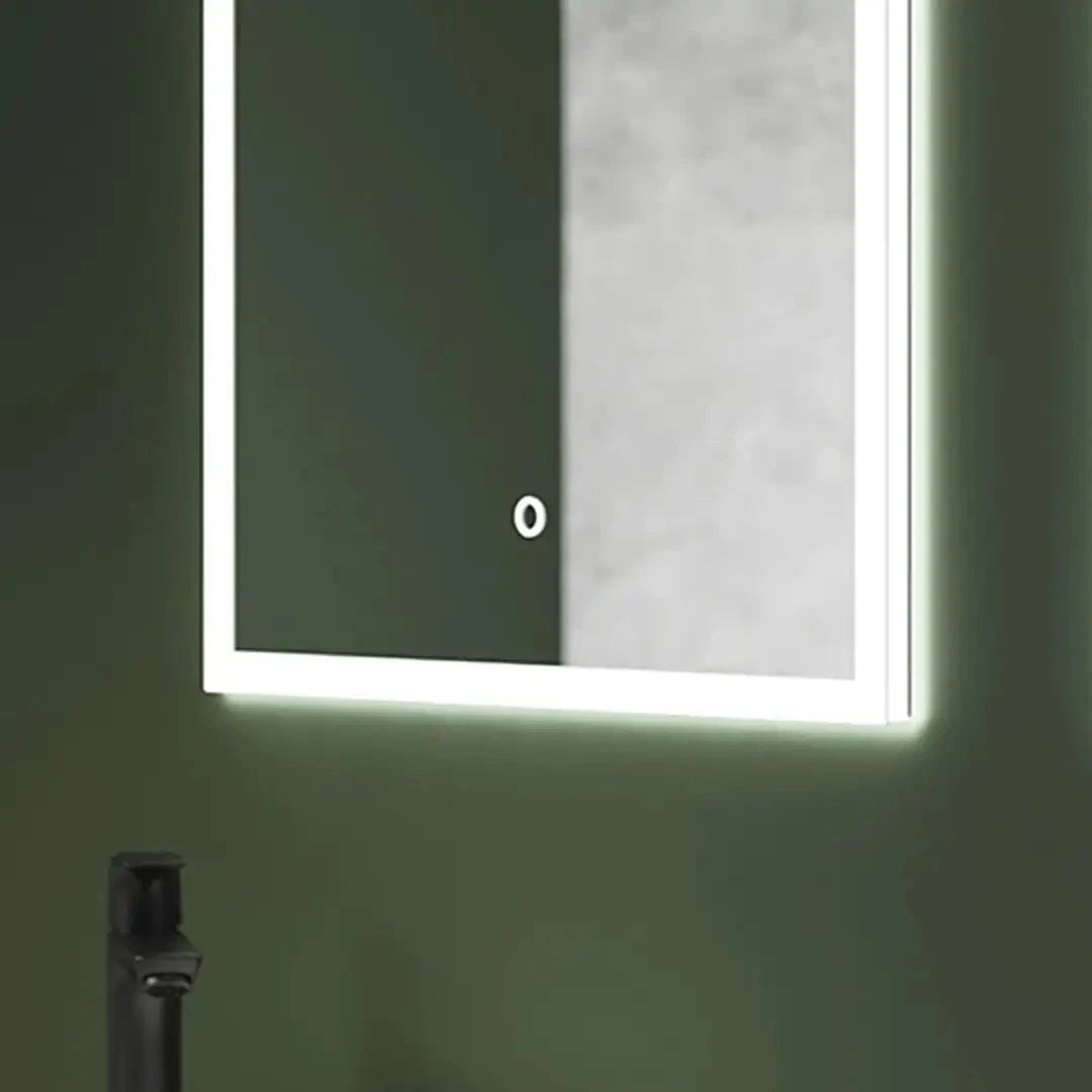 Malin Recessed LED Mirror Black Bathroom Mirror With Storage