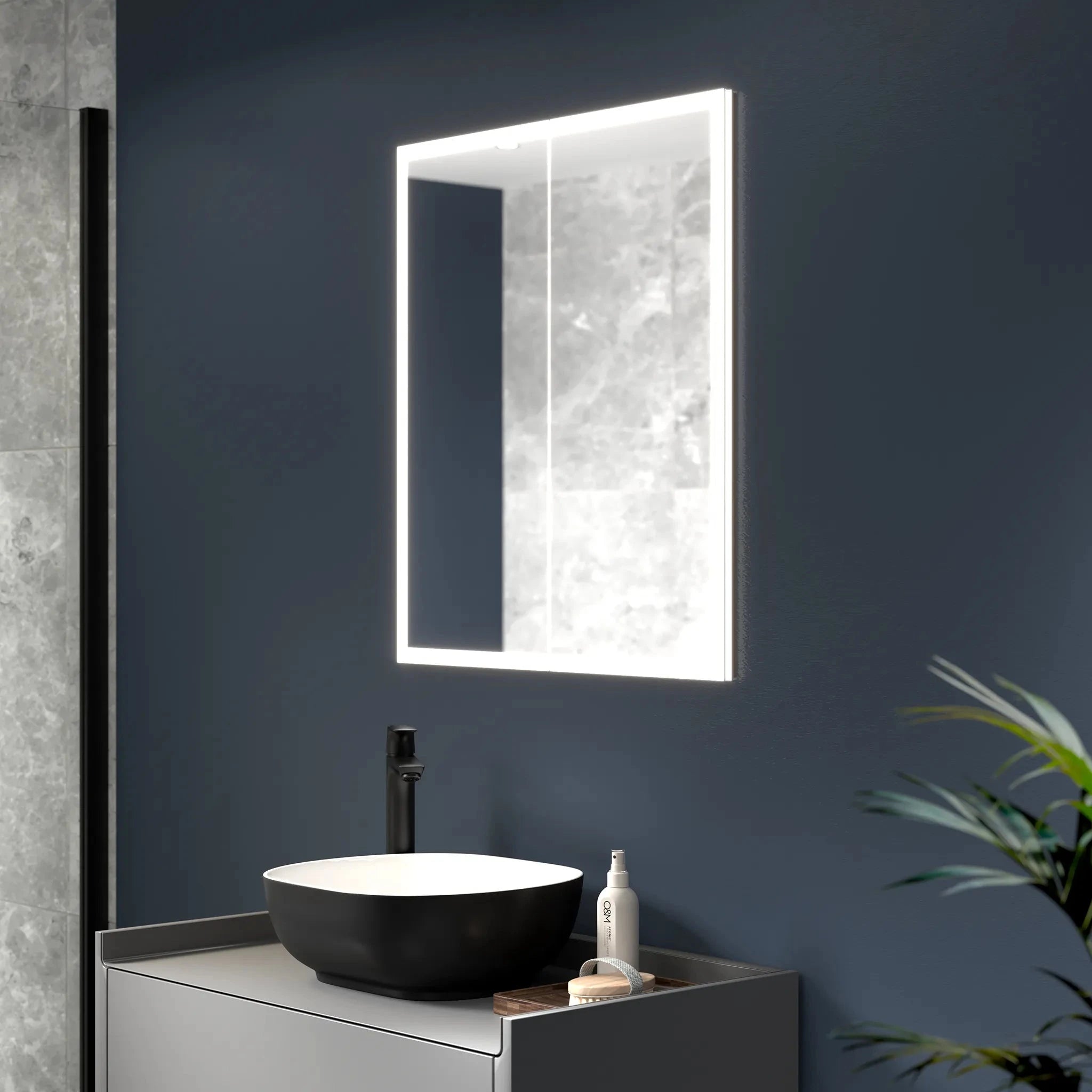 Recessed built in bathroom mirror cabinet deals