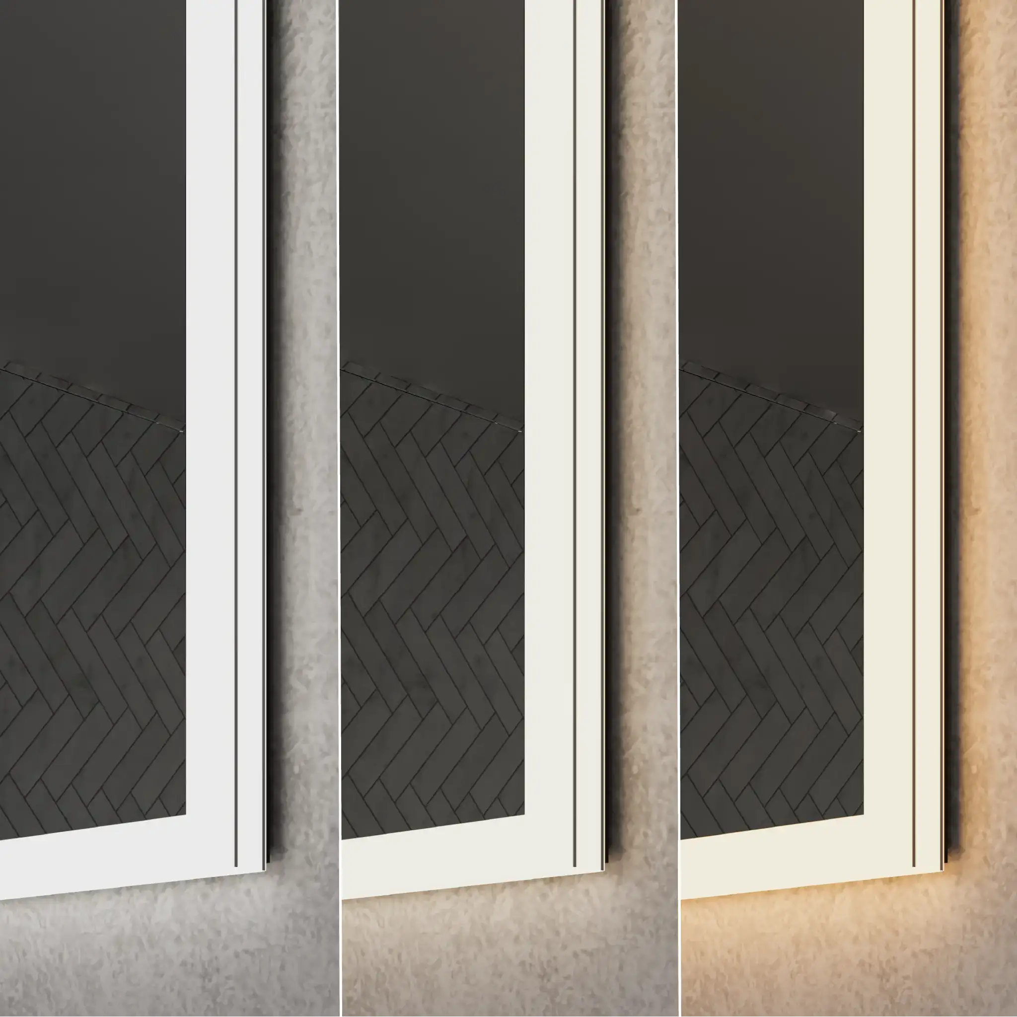 Malin Double Door 600x700mm Recessed LED Cabinet