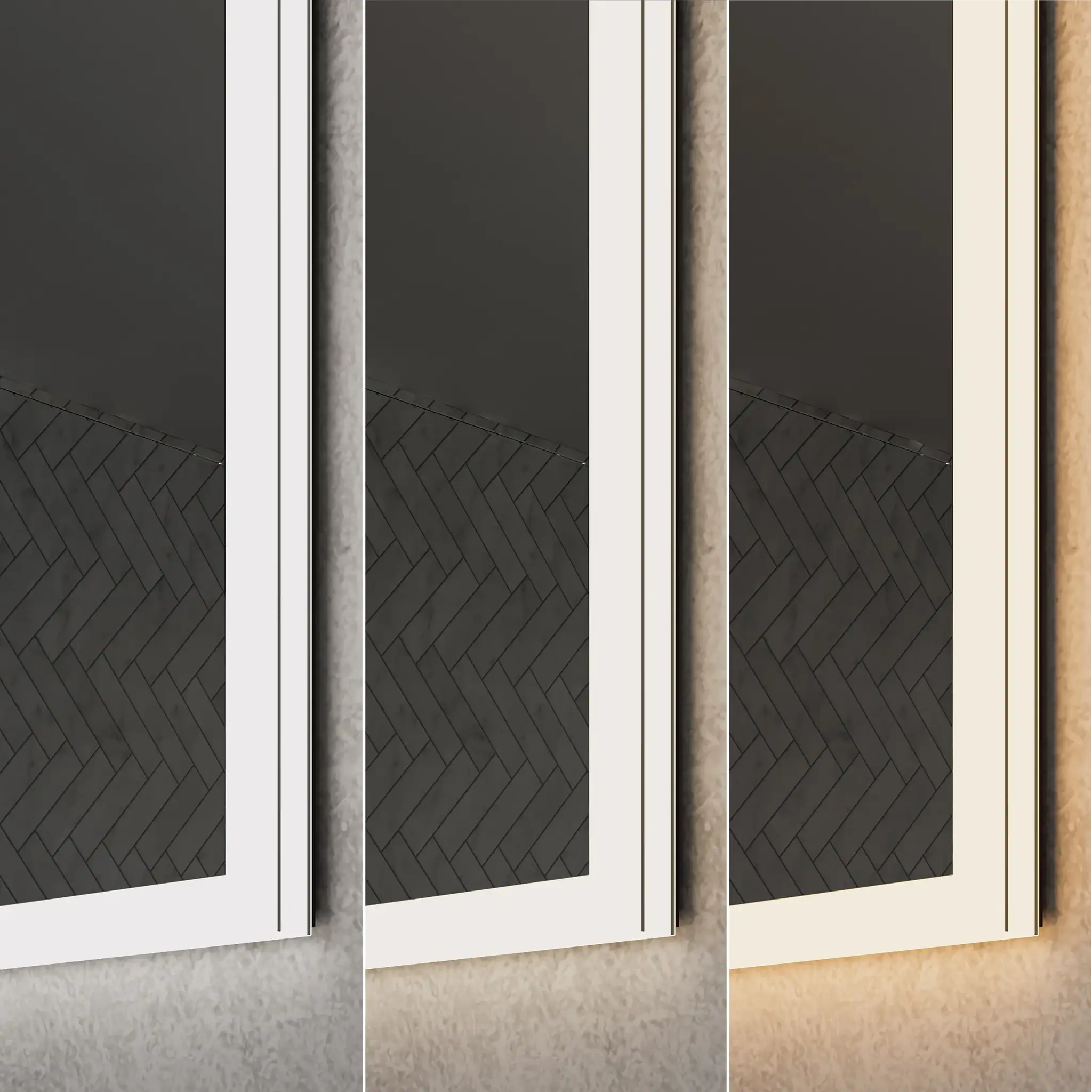 Malin Single Door 500x700mm Recessed LED Cabinet