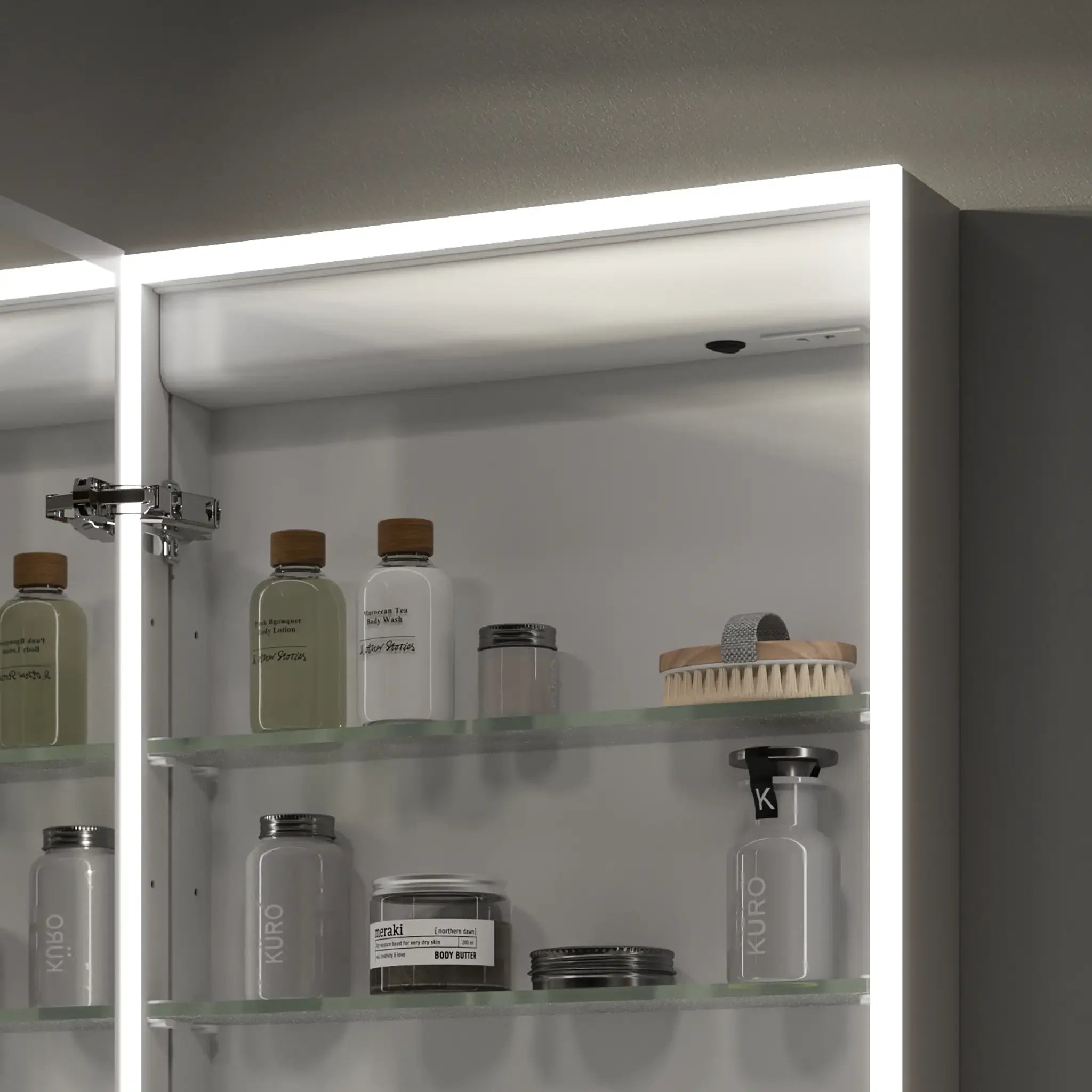 Marcel LED Bathroom Mirror Cabinet #size_500mm-x-700mm