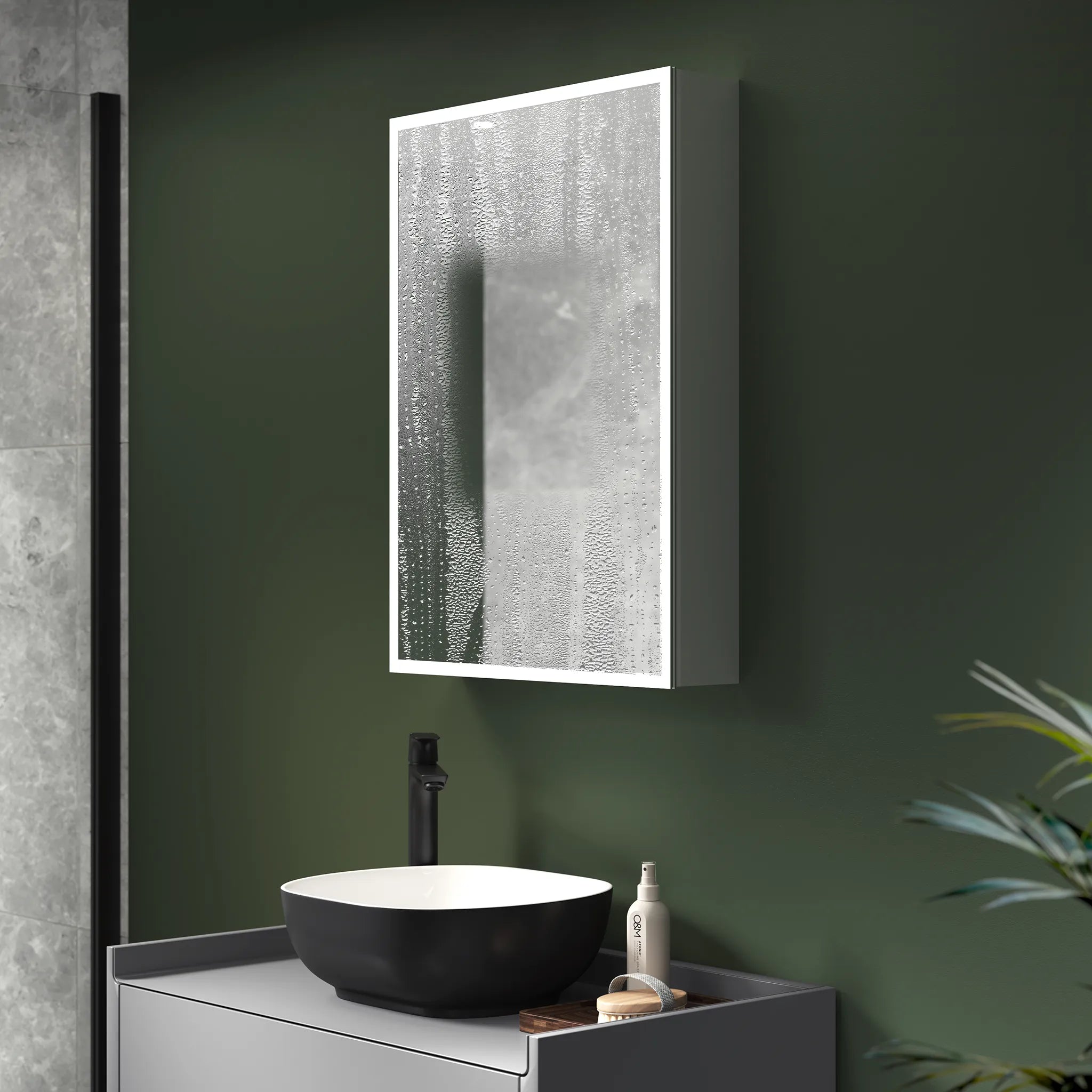 Marcel LED Bathroom Mirror Cabinet #size_500mm-x-700mm