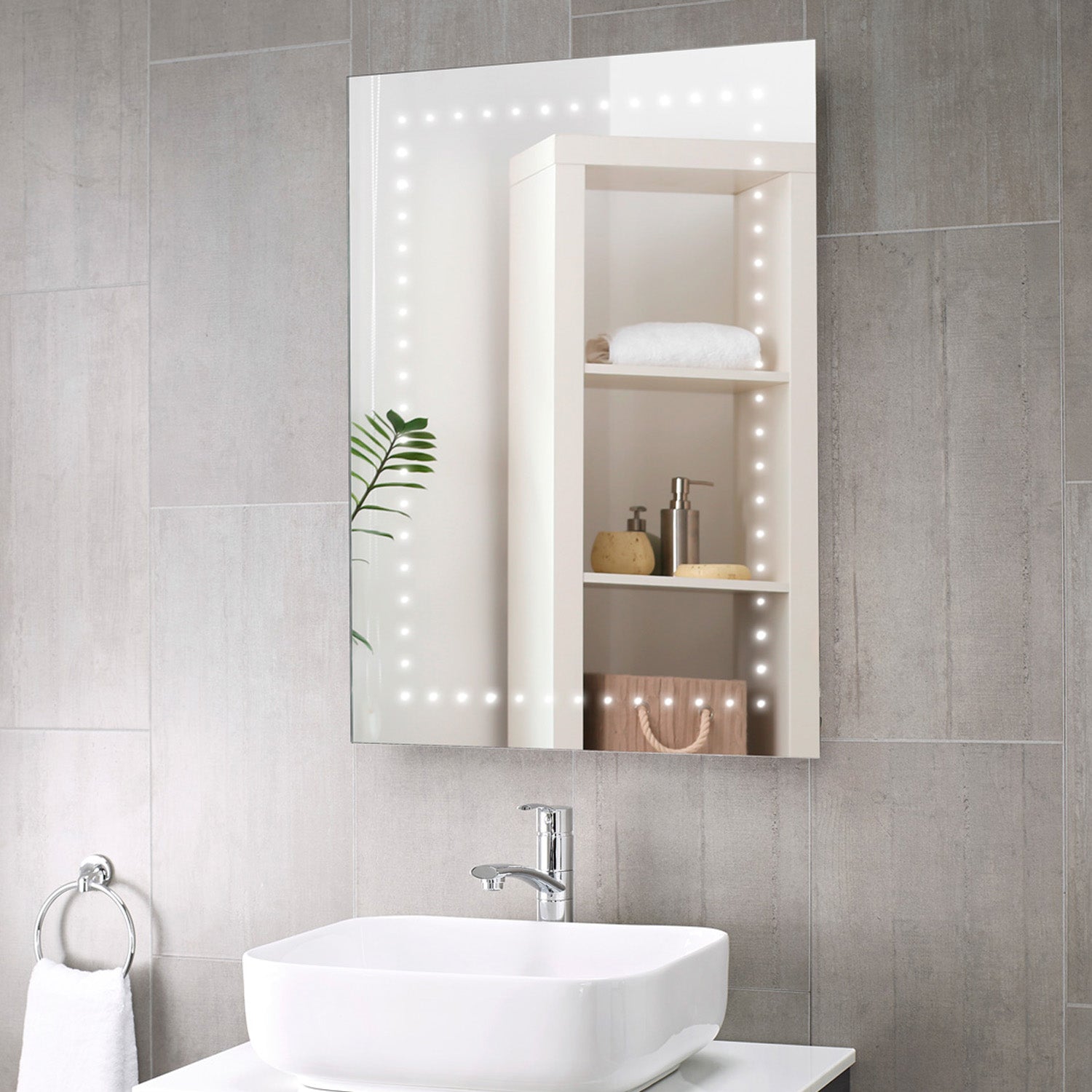 Maya Battery LED Bathroom Mirror