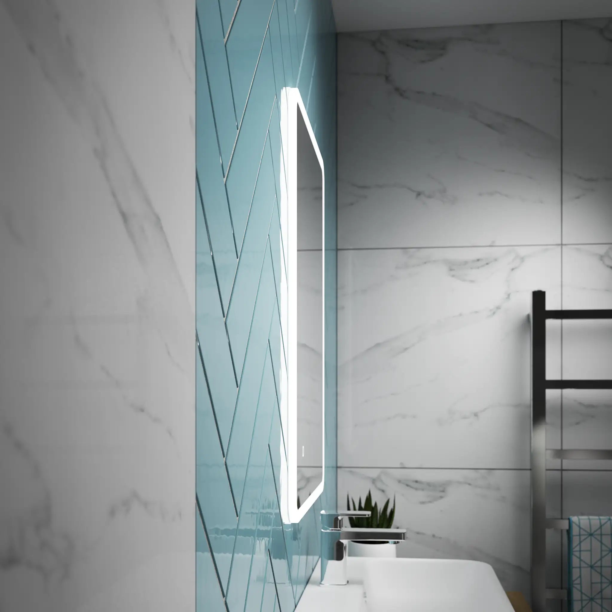 Nano Ultra-slim LED Bathroom Mirror #size_500mm-x-700mm