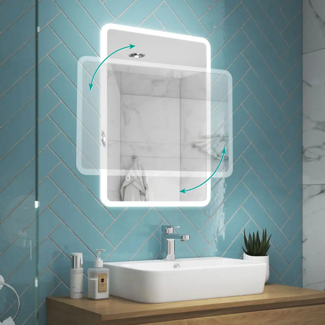 Nano Ultra-slim LED Bathroom Mirror #size_800mm-x-600mm