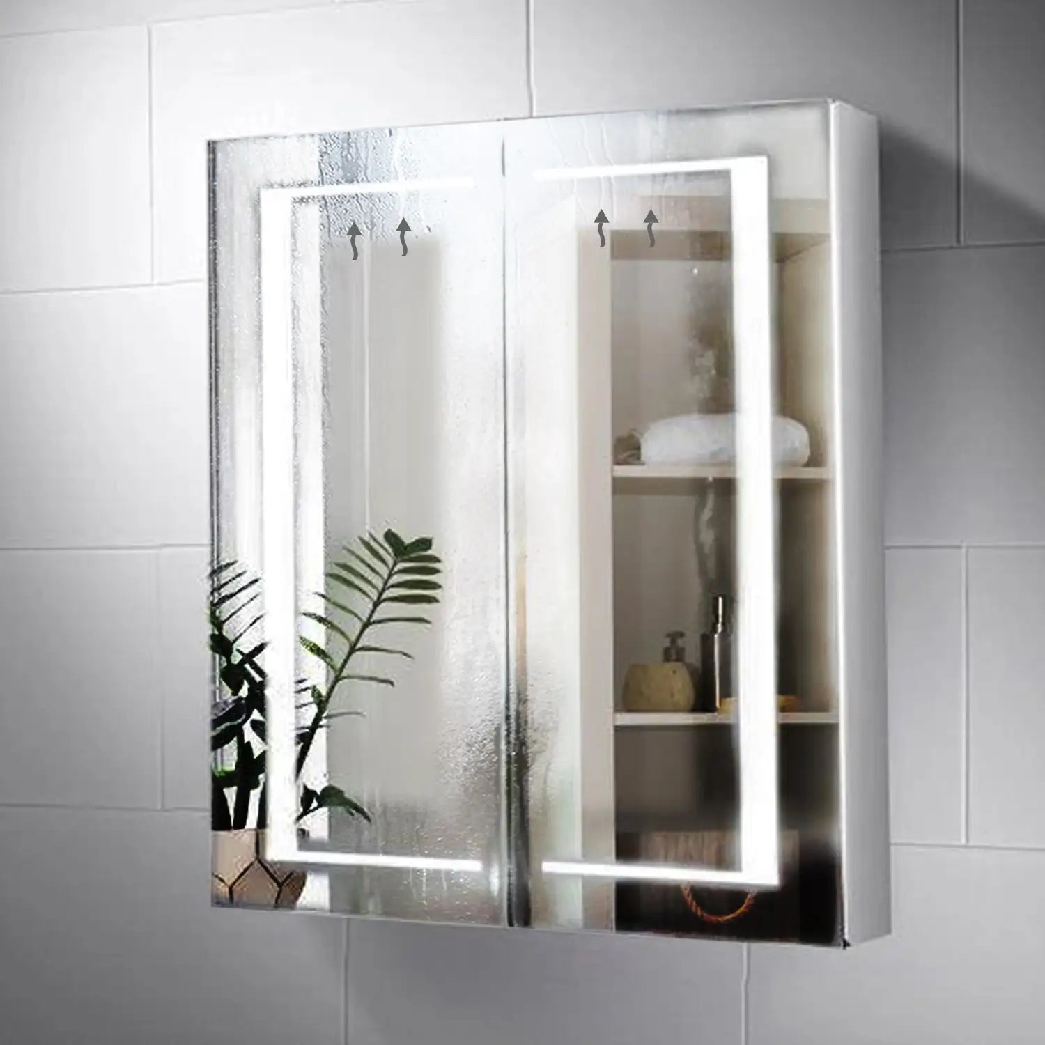 Nimbus 600x700mm LED Bathroom Mirror Cabinet
