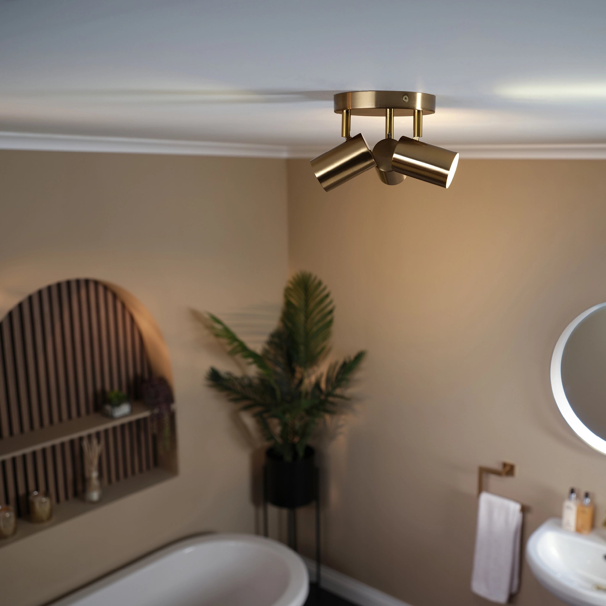 Odell Trio Ceiling Light #colour_black