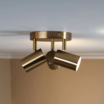 Odell Trio Ceiling Light #colour_brass